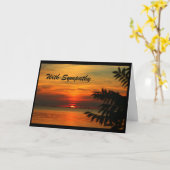 Aangezien uw geliefde in de hemel wordt verwelkomd kaart (Gele Bloem)