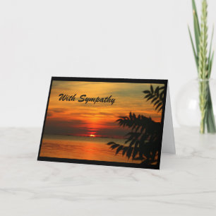 Aangezien uw geliefde in de hemel wordt verwelkomd kaart