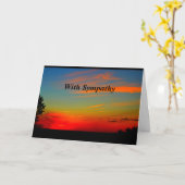 Aangezien uw geliefde wordt verwelkomd in hemel sy kaart (Gele Bloem)