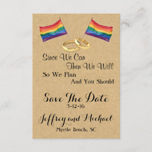 Aangezien wij kunnen: Het vrolijke Huwelijk Save The Date