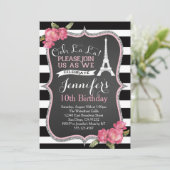 Aangifel Tower Birthday Party Kaart (Staand voorkant)