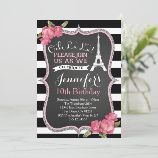 Aangifel Tower Birthday Party Kaart (Staand voorkant)