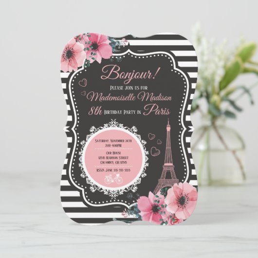 Aangifel Tower Birthday Party Kaart (Staand voorkant)