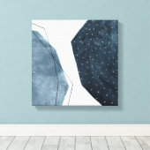 Aangrenzende abstractie canvas afdruk (Insitu (Houten vloer))