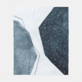 Aangrenzende abstractie fleece deken (Voorkant)