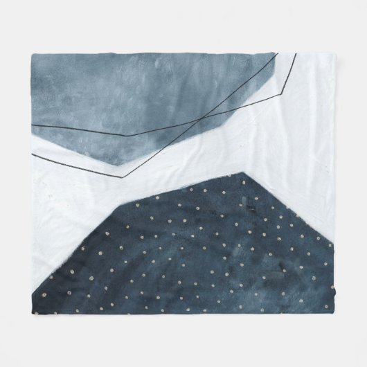 Aangrenzende abstractie fleece deken (Voorkant (Horizontaal))