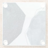 Aangrenzende abstractie glazen onderzetter (Achterkant)