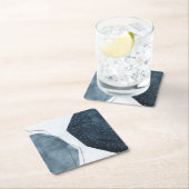 Aangrenzende abstractie kartonnen onderzetters (Insitu)