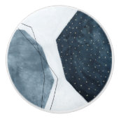 Aangrenzende abstractie keramische knop (Voorkant)