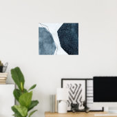 Aangrenzende abstractie poster (Thuiskantoor)