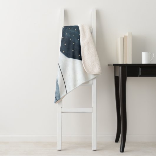 Aangrenzende abstractie sherpa deken (In situ)