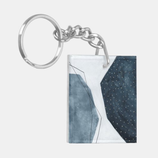 Aangrenzende abstractie sleutelhanger (Voorkant Links)