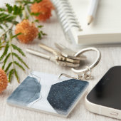 Aangrenzende abstractie sleutelhanger (Voorkant Rechts)