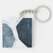 Aangrenzende abstractie sleutelhanger (Achterkant)