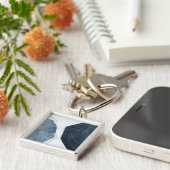 Aangrenzende abstractie sleutelhanger (Zijkant)