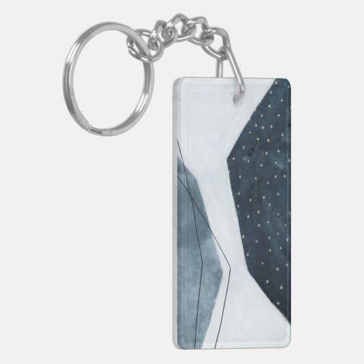 Aangrenzende abstractie sleutelhanger (Voorkant Links)