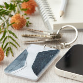 Aangrenzende abstractie sleutelhanger (Voorkant Rechts)