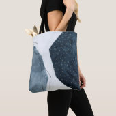 Aangrenzende abstractie tote bag (Dichtbij)