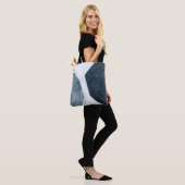 Aangrenzende abstractie tote bag (Op model)