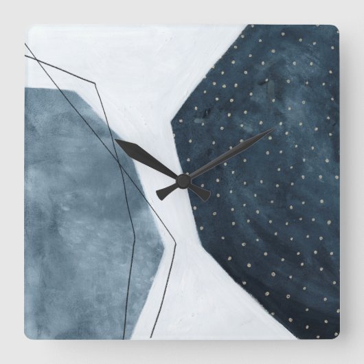 Aangrenzende abstractie vierkante klok (Voorkant)