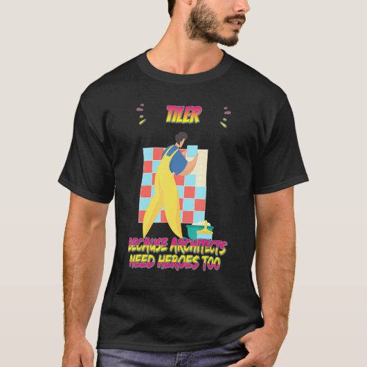 Aanhanger omdat architecten Funny Sarcasm Quote no T-shirt (Voorkant)