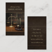 Aanhangers van de advocatuur - geluidskaart visitekaartje (Voorkant / Achterkant)