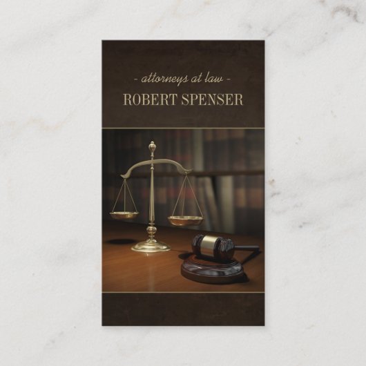 Aanhangers van de advocatuur - geluidskaart visitekaartje (Voorkant)