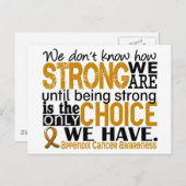 Aanhangsel Kanker hoe sterk we zijn Briefkaart (Voorkant / Achterkant)