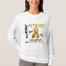 Aanhangsel Kanker ik amber voor mijn dochter 43 T-shirt