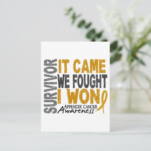 Aanhangsel kanker overlevende dat we vonden dat ik briefkaart (Staand voorkant)