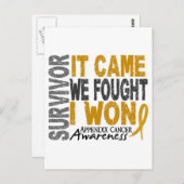 Aanhangsel kanker overlevende dat we vonden dat ik briefkaart (Voorkant / Achterkant)