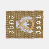 Aanhangsel Kankerbewustmaking Koolstofvangers Fleece Deken (Voorkant (Horizontaal))