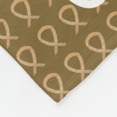 Aanhangsel Kankerbewustmaking Koolstofvangers Fleece Deken (Hoek)