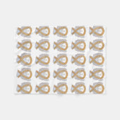 Aanhangsel Kankerbewustmaking Koolstofvangers Fleece Deken (Voorkant (Horizontaal))