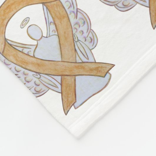 Aanhangsel Kankerbewustmaking Koolstofvangers Fleece Deken (Hoek)