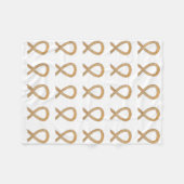 Aanhangsel Kankerbewustmaking Koolstofvangers Fleece Deken (Voorkant (Horizontaal))