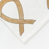 Aanhangsel Kankerbewustmaking Koolstofvangers Fleece Deken (Hoek)