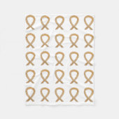 Aanhangsel Kankerbewustmaking Koolstofvangers Fleece Deken (Voorkant)