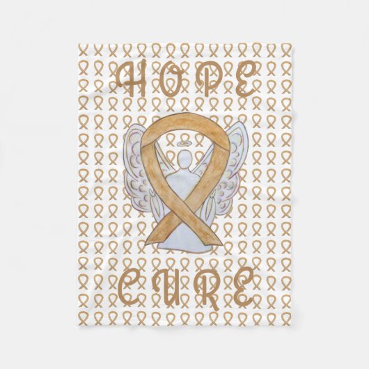 Aanhangsel Kankerbewustmaking Koolstofvangers Fleece Deken (Voorkant)