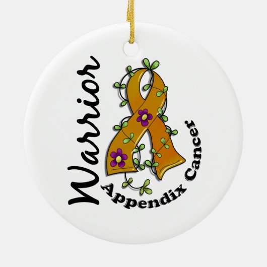 Aanhangsel Kankerwarrior 15 Keramisch Ornament (Achterkant)