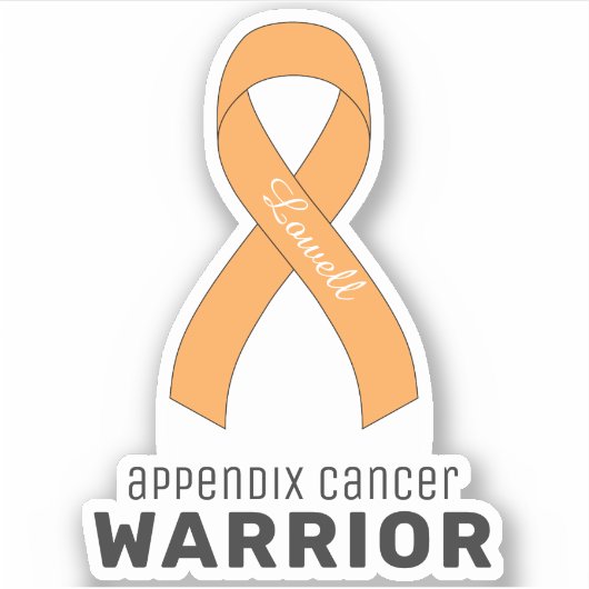 Aanhangsel VinylSticker met kanker Sticker (Voorkant)