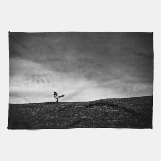 aanhangsels op heuvel theedoek (Horizontaal)