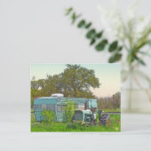  aanhangwagen en bijbehorende trekker, Dale, TX Briefkaart (Staand voorkant)