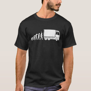 Aanhangwagen vrachtwagenchauffeur trucker logistie t-shirt