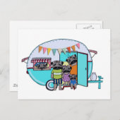 aanhangwagens briefkaart (Voorkant / Achterkant)