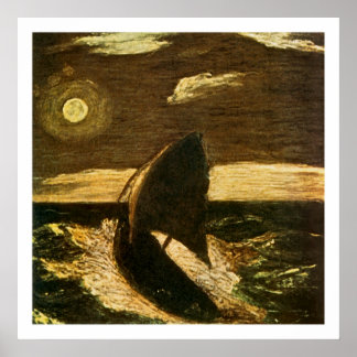 Aanhangwagens van het Zee van Albert Pinkham Ryder Poster