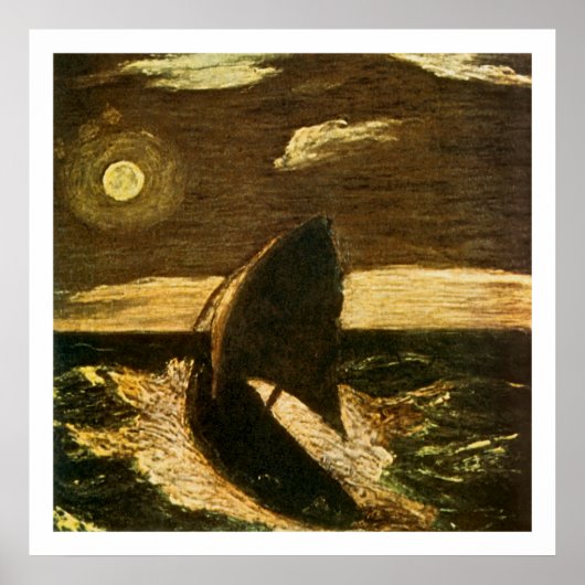 Aanhangwagens van het Zee van Albert Pinkham Ryder Poster (Voorkant)