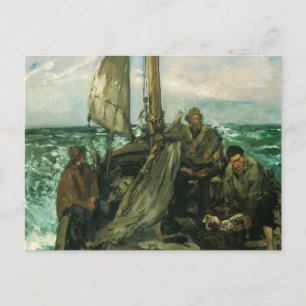 Aanhangwagens van het Zee van Edouard Manet,  kuns Briefkaart