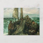 Aanhangwagens van het Zee van Edouard Manet,  kuns Briefkaart (Voorkant)