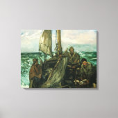 Aanhangwagens van het Zee van Edouard Manet,  kuns Canvas Afdruk (Voorkant)